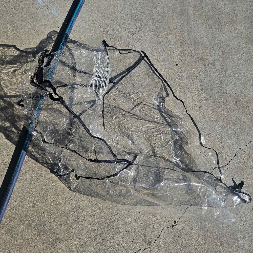 Zoe single stroller rain cover